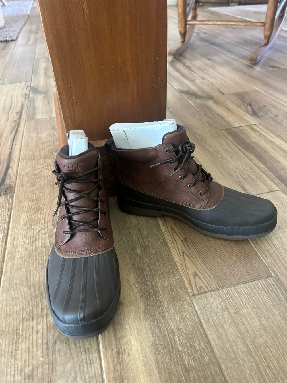 Sperry Cold Bay Chukka Brown Coffee Mens Sz 13 Waterproof Lace Up Boots NWOB